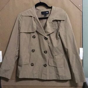 Khaki pea coat